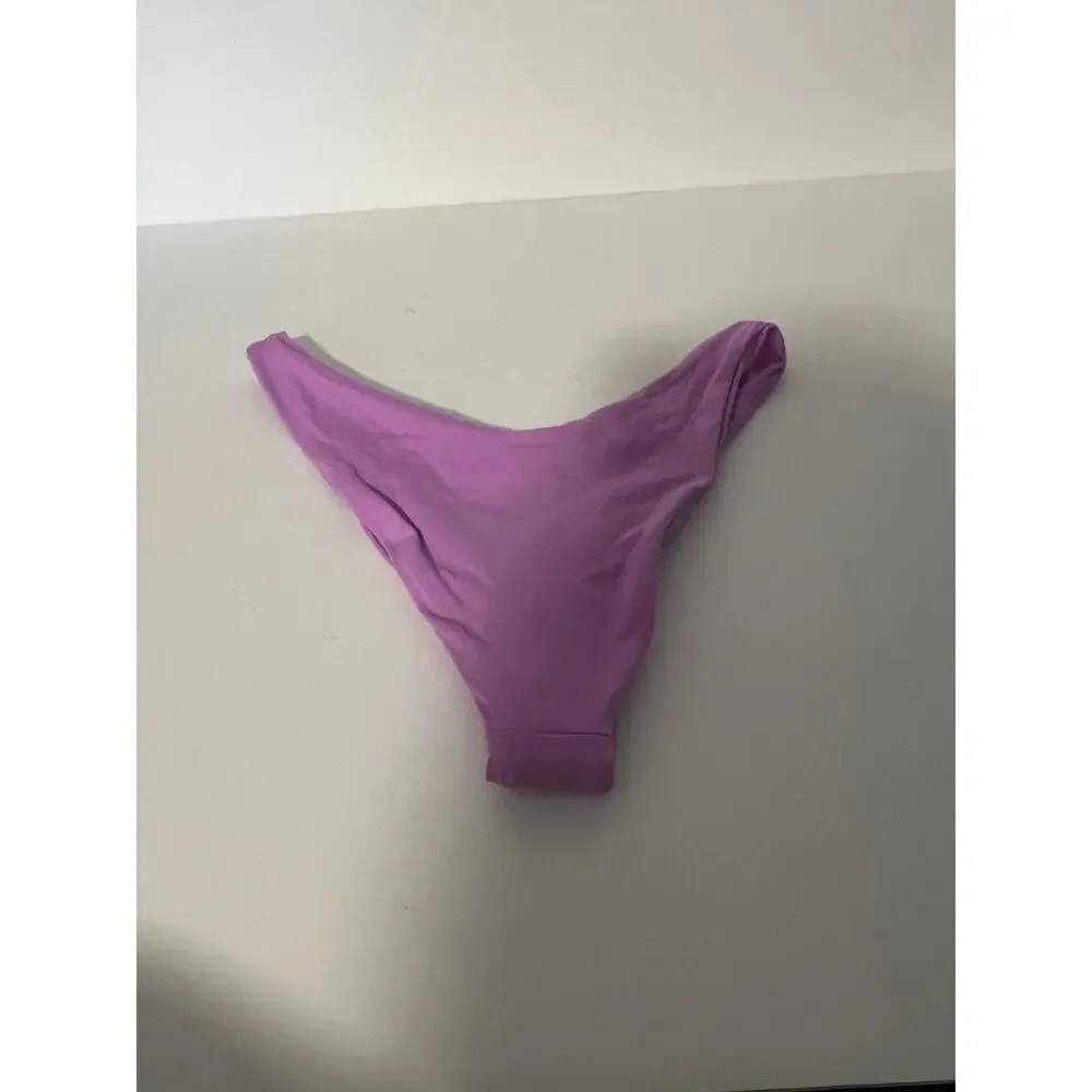 NWT L*Space Women's Cabana Bitsy Bikini Swim Bottom High Leg Jewel Purple Size S